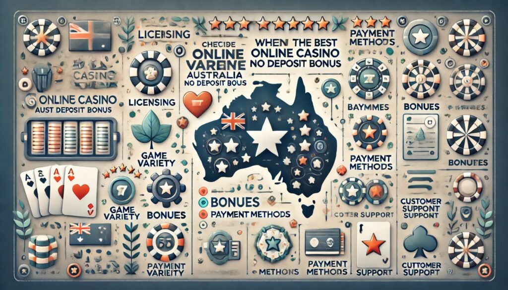 Criteria to Consider When Choosing the Best Online Casino Australia No Deposit Bonus